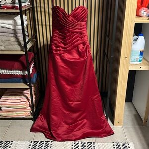 Mori Lee Deep Red Formal Dress